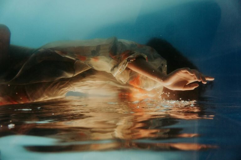 Woman Falling into Water